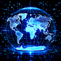Holographic World Map